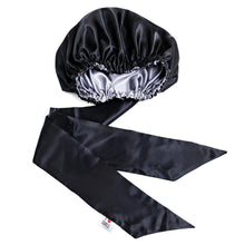 Load image into Gallery viewer, Satin Sleep Bonnet - Long Ribbon Wrap